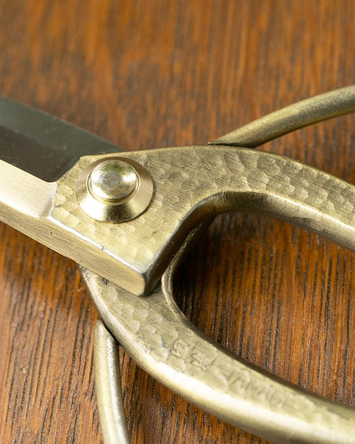 Tanabe Hasami, Japanese Gardening Scissors, Bronze