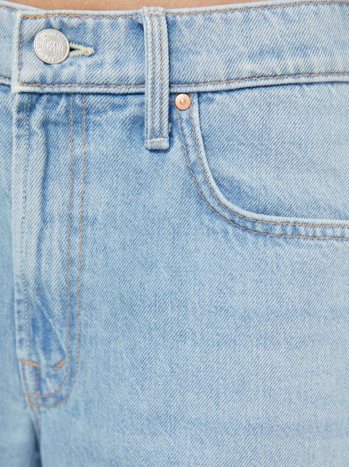 The Mid Rise Rambler Zip Ankle Fray Jeans-Denim-Uniquities
