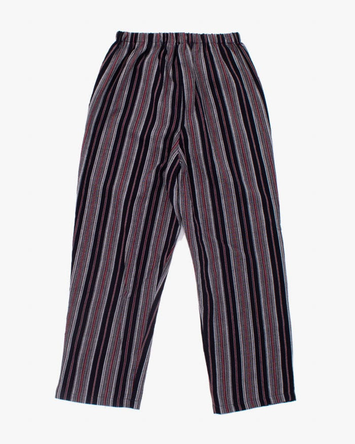 ToK Pants, Chijimi Indigo with Red and White Shima
