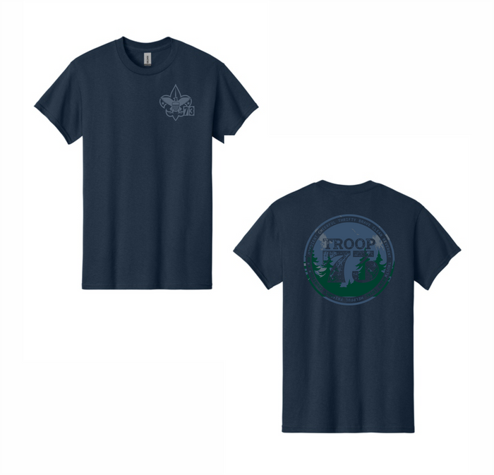 Troop 73 Camp Shirt - Premium from Pat's Monograms - Just $12! Shop now at Pat's Monograms