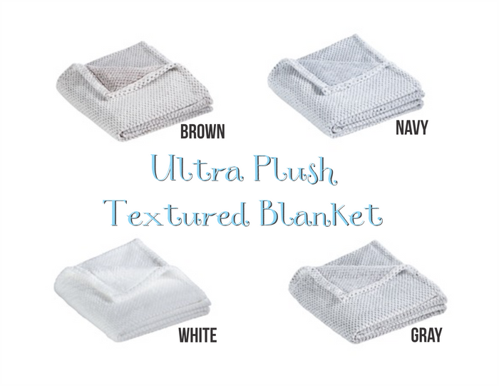Ultra Plush Textured Blankets - Premium from Sanmar - Just $25.00! Shop now at Pat's Monograms