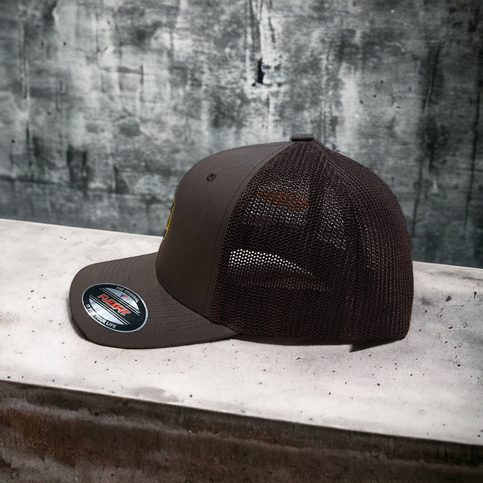 UPS - Mesh Back Flex Fit Cap - Premium from Pat's Monograms - Just $23.95! Shop now at Pat's Monograms