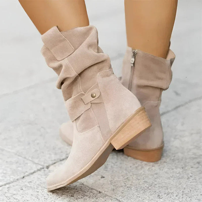 Velvet Ankle Boots for Women – Stylish & Comfortable