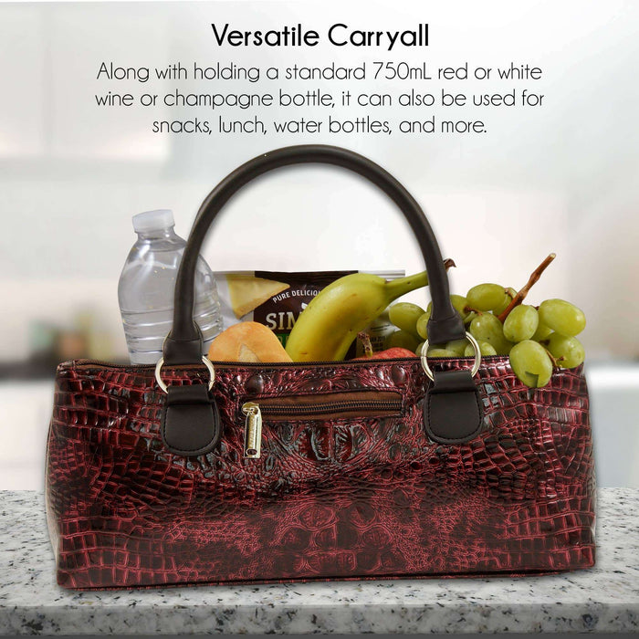 Wine Clutch | Wine Purse Croc Design - Premium Accessories from Primeware Inc. - Just $29.95! Shop now at Pat's Monograms