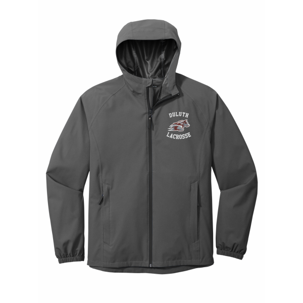 Wolfpack Girls H.S. Lacrosse - Port Authority® Essential Rain Jacket J407 with Duluth Lacrosse logo