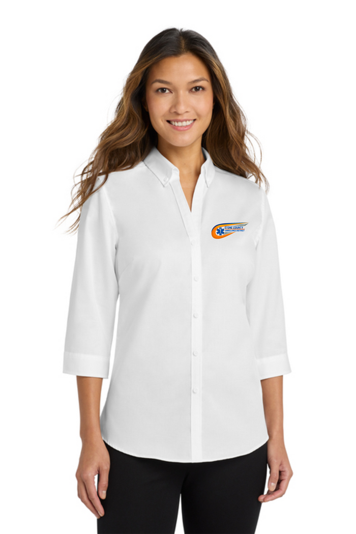 3/4 Sleeve / White / XS