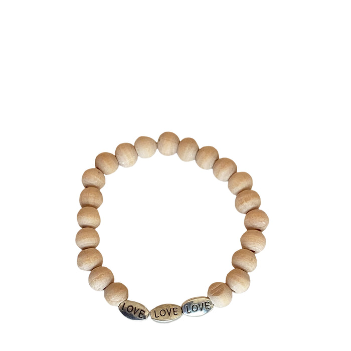 Wood Bracelet Love