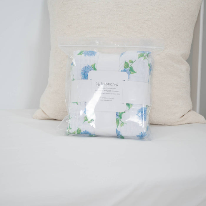 You Had Me At Hydrangea Baby Toddler Muslin Blanket - Premium Baby Blanket from LollyBanks - Just $29.95! Shop now at Pat's Monograms