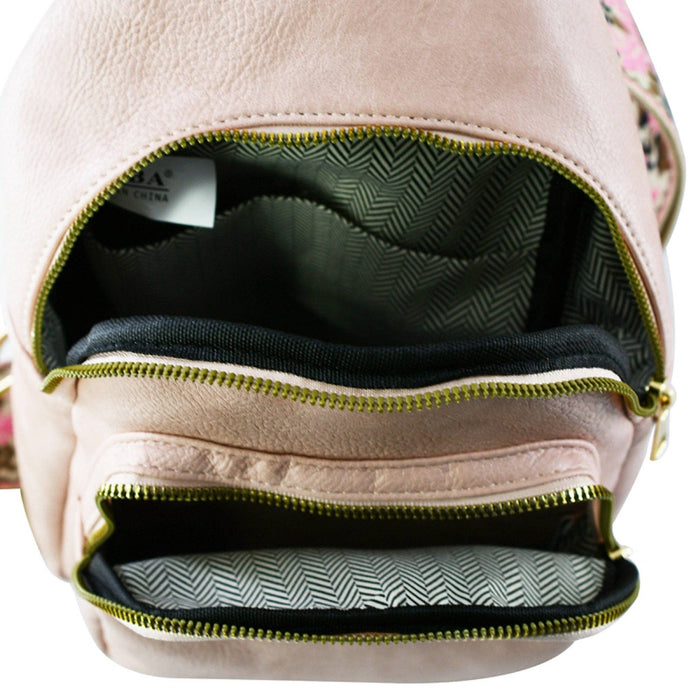Zara Zipper Crossbody Bag with Boho Strap - Premium from MiMi Wholesale - Just $48.75! Shop now at Pat's Monograms