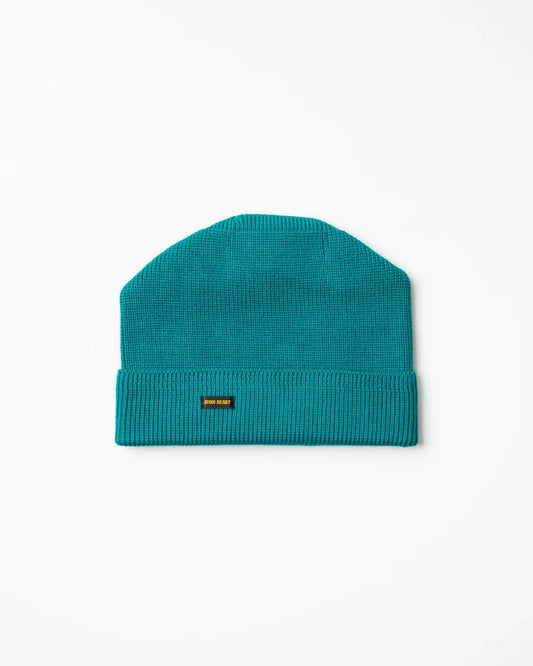 100% Cotton Ribbed Beanie - Blue IHG-081-BLU