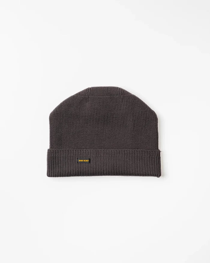 100% Cotton Ribbed Beanie - Grey IHG-081-GRY