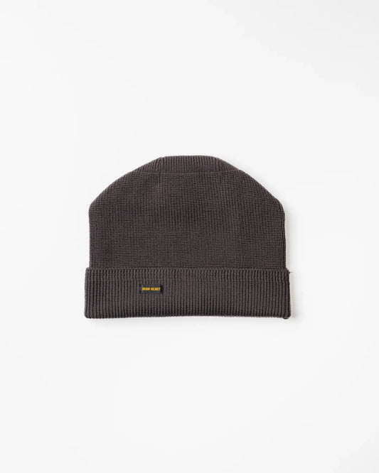 100% Cotton Ribbed Beanie - Grey IHG-081-GRY