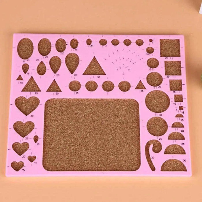Quilling board and shaping tools for beginner paper filigree projects