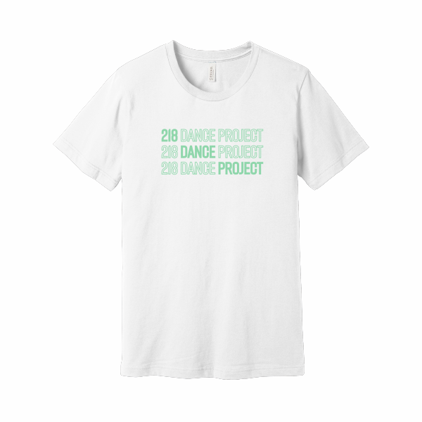 218 Dance - Youth BC3001Y  BELLA+CANVAS ® Youth Jersey Short Sleeve Tee with mint 218 Dance Project logo
