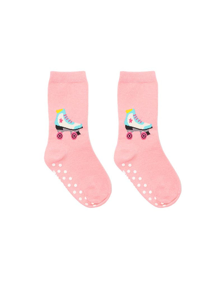 3D Packaged Crew Socks - Kids - Roller Skate - Pink - Premium Socks from Living Royal - Just $9.95! Shop now at Pat's Monograms
