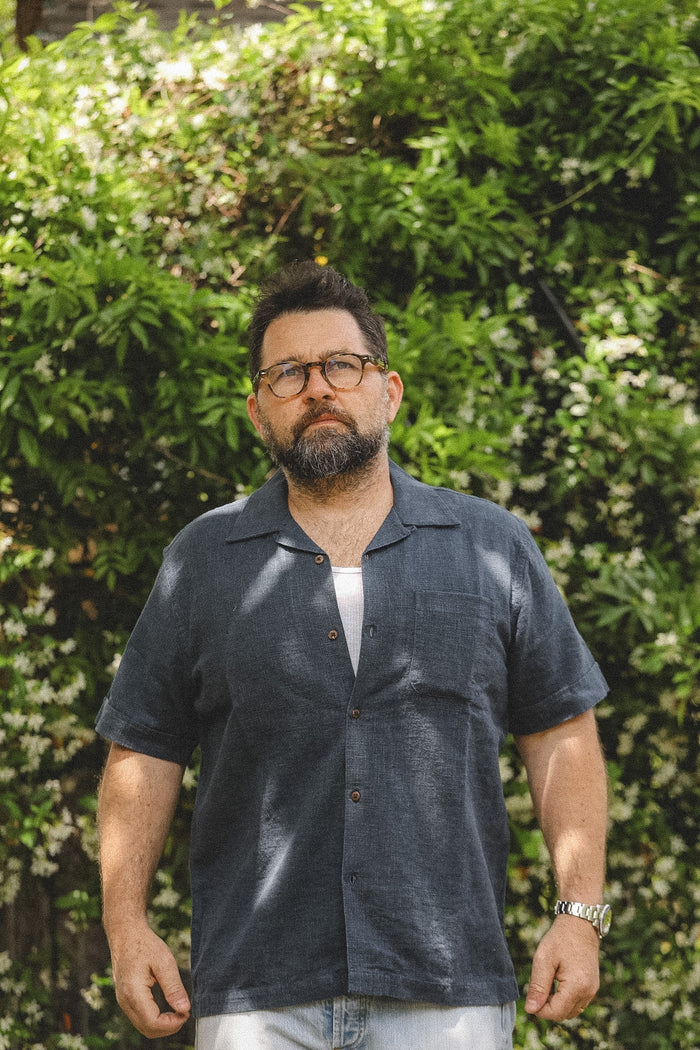 3sixteen Vacation Shirt- Blue Linen