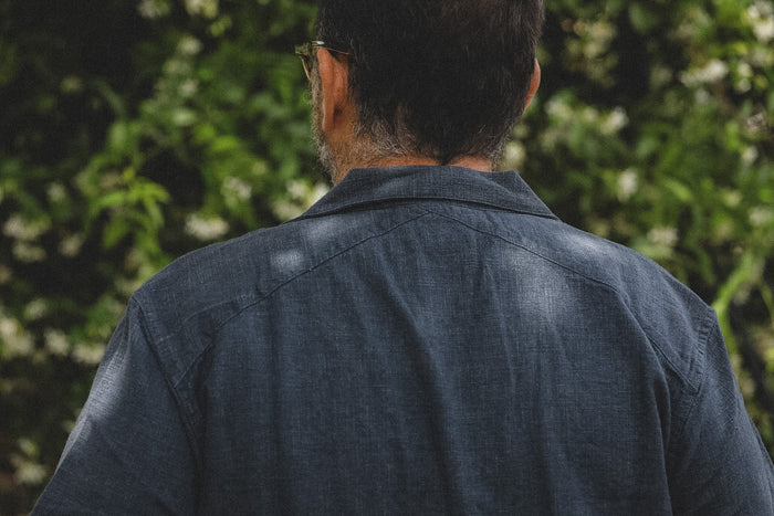 3sixteen Vacation Shirt- Blue Linen