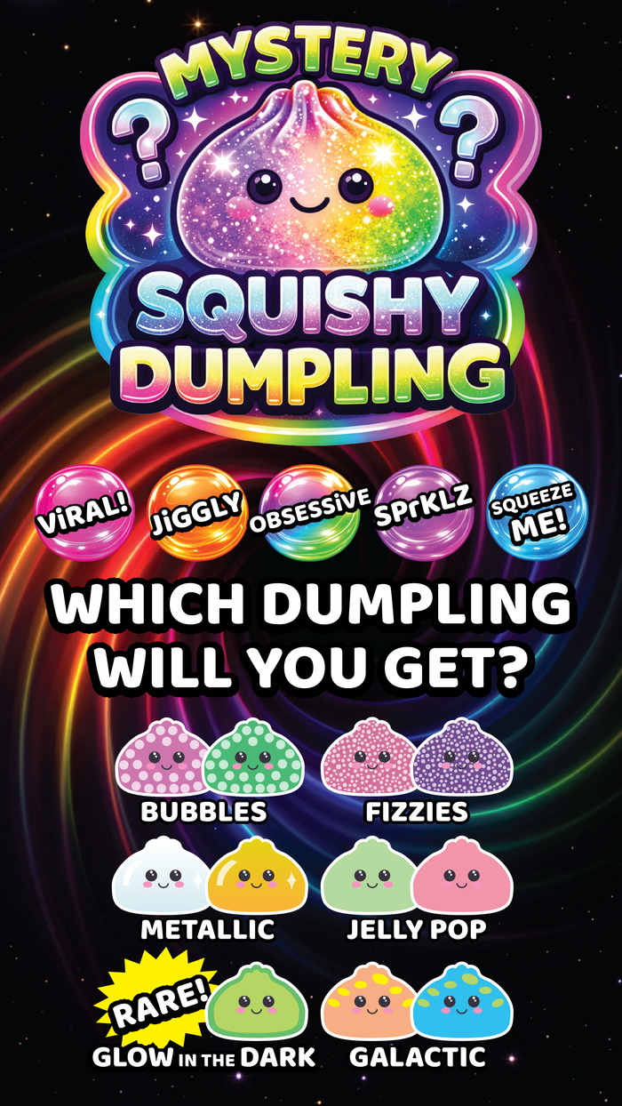 4" Mystery Squishy Dumpling - Premium novelty from Novelty Brands - Just $11.95! Shop now at Pat's Monograms