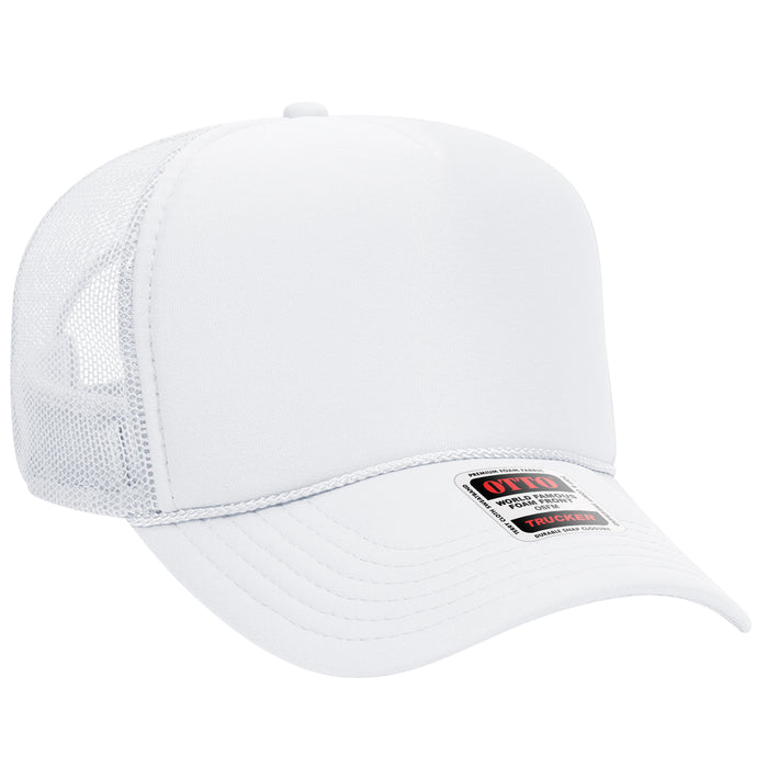 5 Panel Mid Profile Mesh Back Trucker Hat - Premium Trucker Cap from Otto Caps - Just $8! Shop now at Pat's Monograms