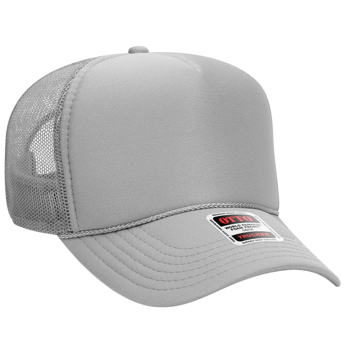 5 Panel Mid Profile Mesh Back Trucker Hat - Premium Trucker Cap from Otto Caps - Just $8! Shop now at Pat's Monograms