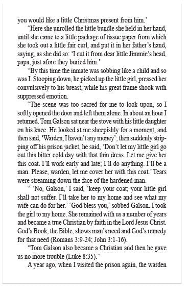 A Gift In Prison (NKJV)