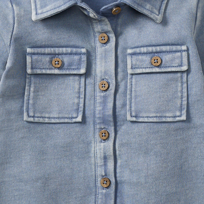 Acid Wash Infant Jumpsuit - Premium Baby & Toddler Outfits from Burt's Bees Baby - Just $24.95! Shop now at Pat's Monograms