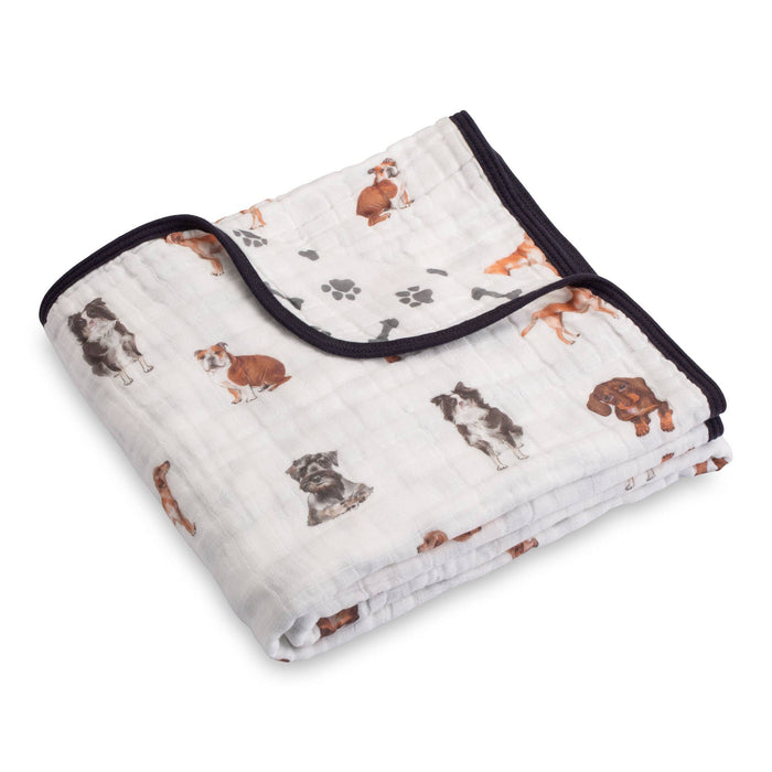 Adorable Dog Baby Toddler Muslin Blanket - Premium Baby Blanket from LollyBanks - Just $29.95! Shop now at Pat's Monograms