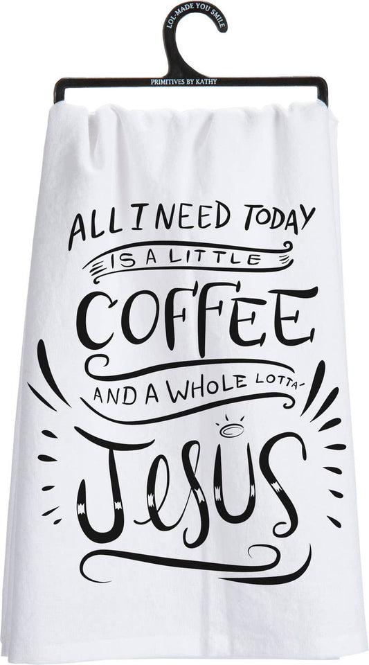 And A Whole Lot Of Jesus Kitchen Towel - Premium Kitchen Towel from Primitives by Kathy - Just $8.95! Shop now at Pat's Monograms