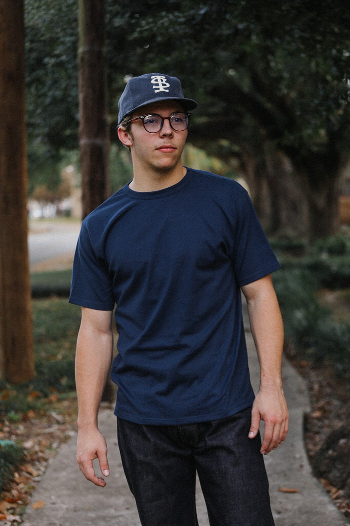ANM Loopwheel Tee-Navy