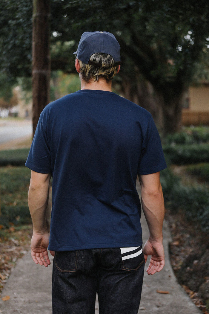 ANM Loopwheel Tee-Navy