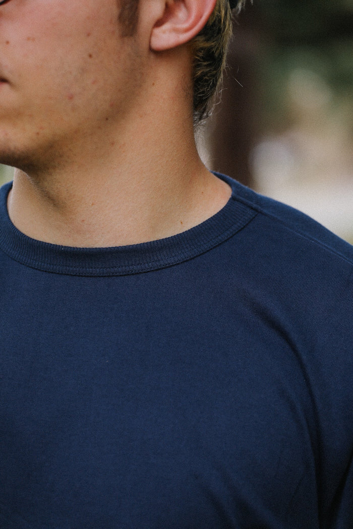ANM Loopwheel Tee-Navy