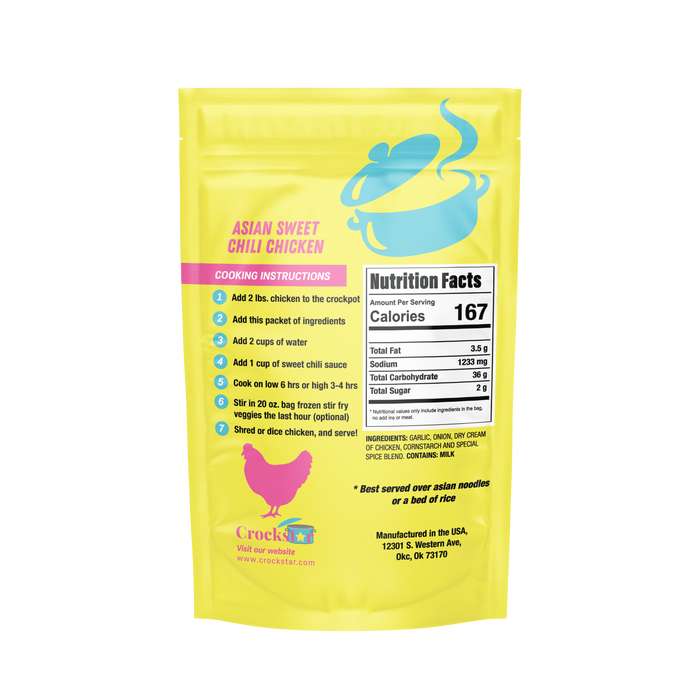 Asian Sweet Chili Chicken - Premium Gourmet Foods from Crockstar Dinner Club - Just $9.95! Shop now at Pat's Monograms