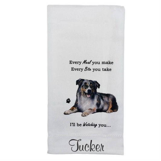 Australian Shepherd Kitchen Towel - Premium Kitchen Towels from E&S Pets - Just $10.95! Shop now at Pat's Monograms