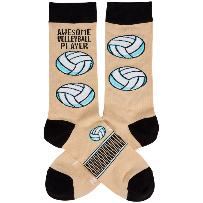 Awesome Volleyball Player Socks - Premium Socks from Primitives by Kathy - Just $11.50! Shop now at Pat's Monograms