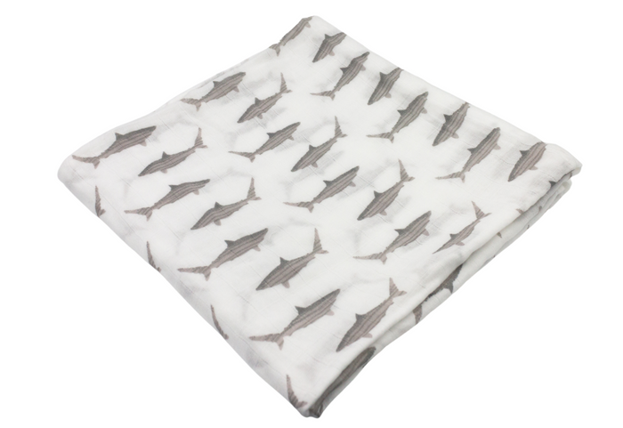 Baby Shark Swaddle Blanket - Premium Baby Gift Sets from LollyBanks - Just $19.95! Shop now at Pat's Monograms