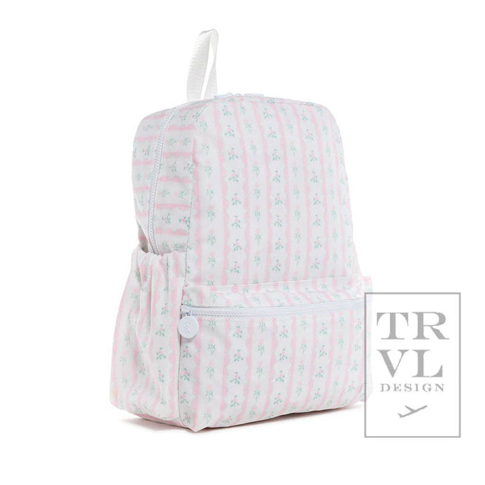 Backpacker - Ribbon Floral Pink - Premium Backpack from TRVL Design - Just $62.95! Shop now at Pat's Monograms