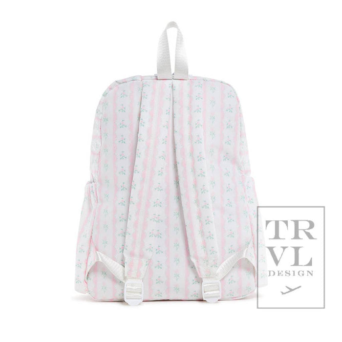 Backpacker - Ribbon Floral Pink - Premium Backpack from TRVL Design - Just $62.95! Shop now at Pat's Monograms