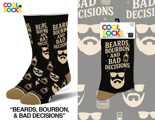 BAD DECISIONS - Premium Socks from Cool Socks - Just $13.95! Shop now at Pat's Monograms
