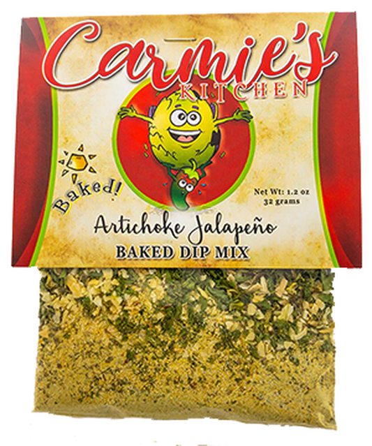 Baked Artichoke Jalapeno Dip Mix - Premium Dips & Spreads from Carmie's Kitchen - Just $5! Shop now at Pat's Monograms