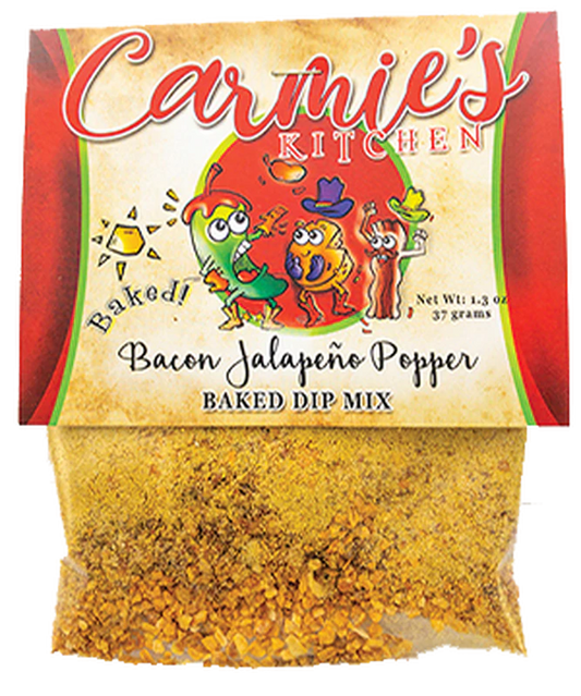 Baked Bacon Jalapeno Popper Dip Mix - Premium Dips & Spreads from Carmie's Kitchen - Just $5! Shop now at Pat's Monograms