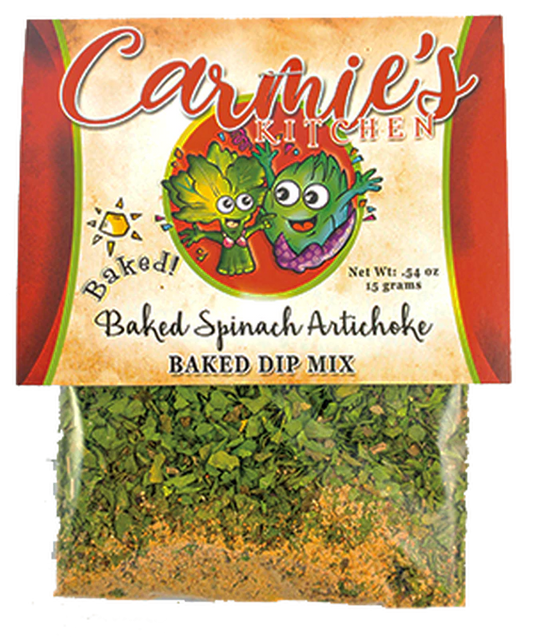 Baked Spinach Artichoke Dip Mix - Premium Dips & Spreads from Carmie's Kitchen - Just $5! Shop now at Pat's Monograms
