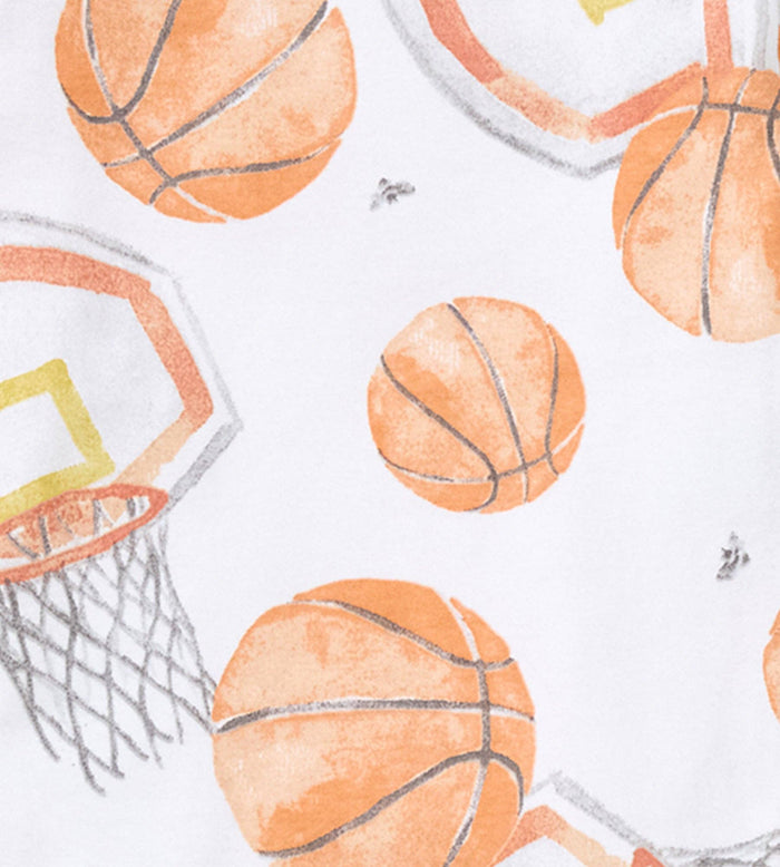Basketball Sleep & Play - Premium Baby Sleepwear from Burt's Bees Baby - Just $14.95! Shop now at Pat's Monograms