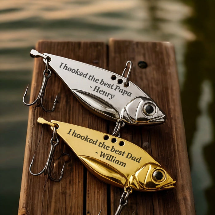 Best Catch Of My Life - Family Personalized Custom Engraved Fishing Lure - Father's Day