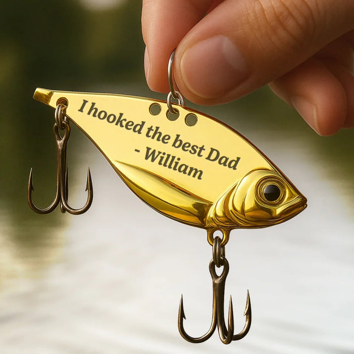 Best Catch Of My Life - Family Personalized Custom Engraved Fishing Lure - Father's Day