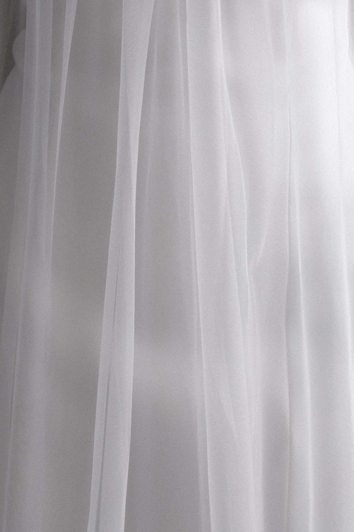 Bettany Chiffon Strapless Maxi Dress - White
