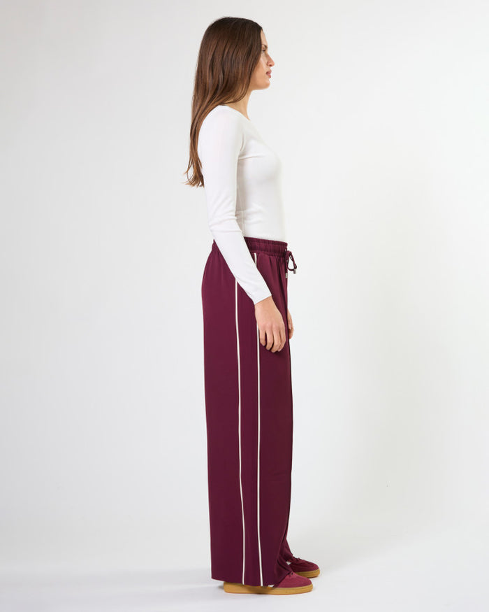 Stella + Gemma Bexley Drawstring Pant in Wine | Women's Clothing | Gretel Lane