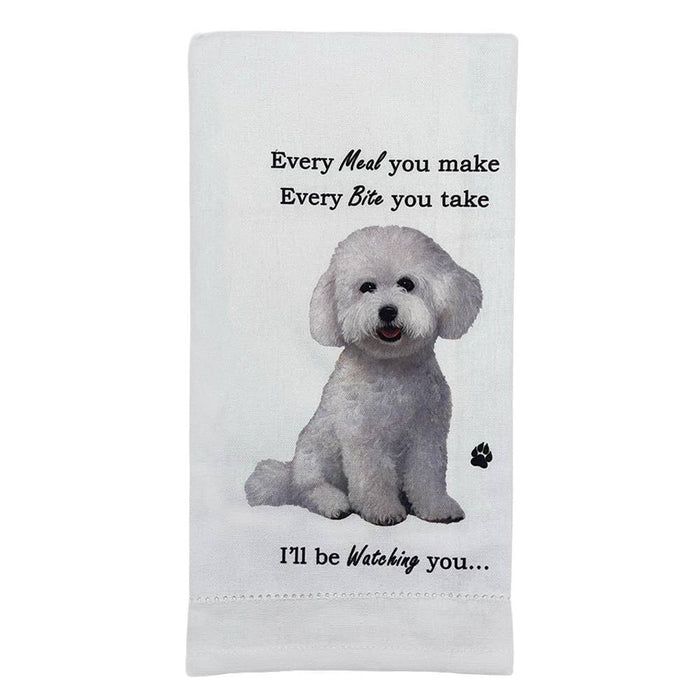 Bichon Frise Kitchen Towel - Premium Kitchen Towels from E&S Pets - Just $10.95! Shop now at Pat's Monograms