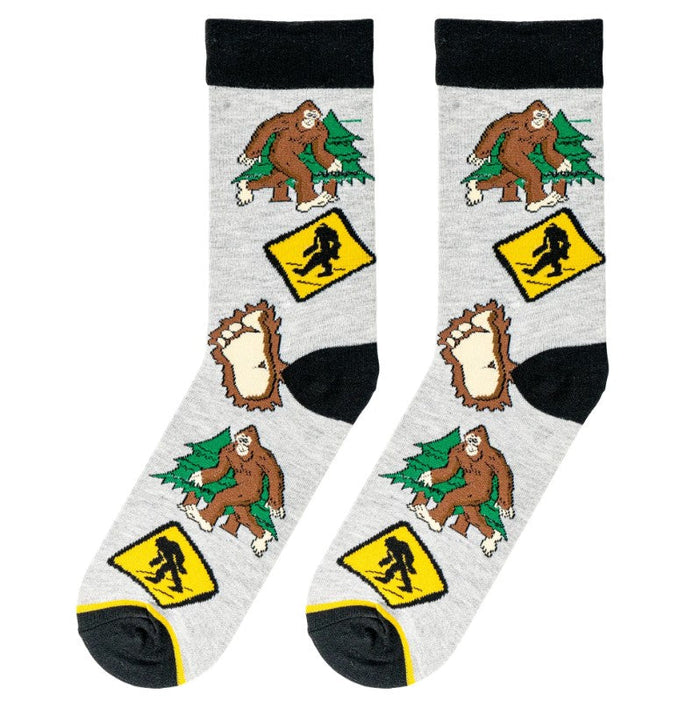 Bigfoot Crew Socks - Premium Socks from Crazy Socks - Just $8! Shop now at Pat's Monograms