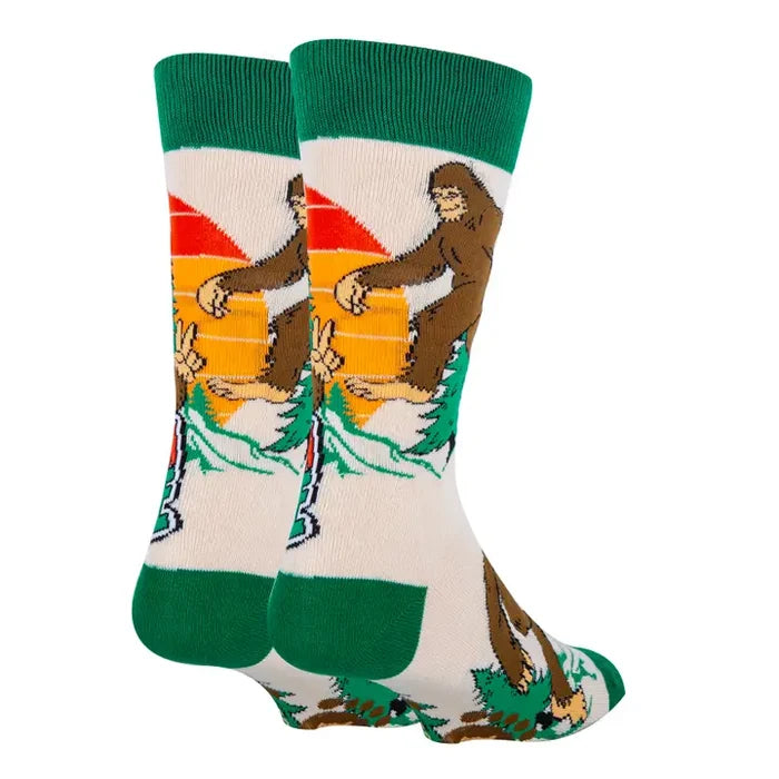 Bigfoot Novelty Crew Socks