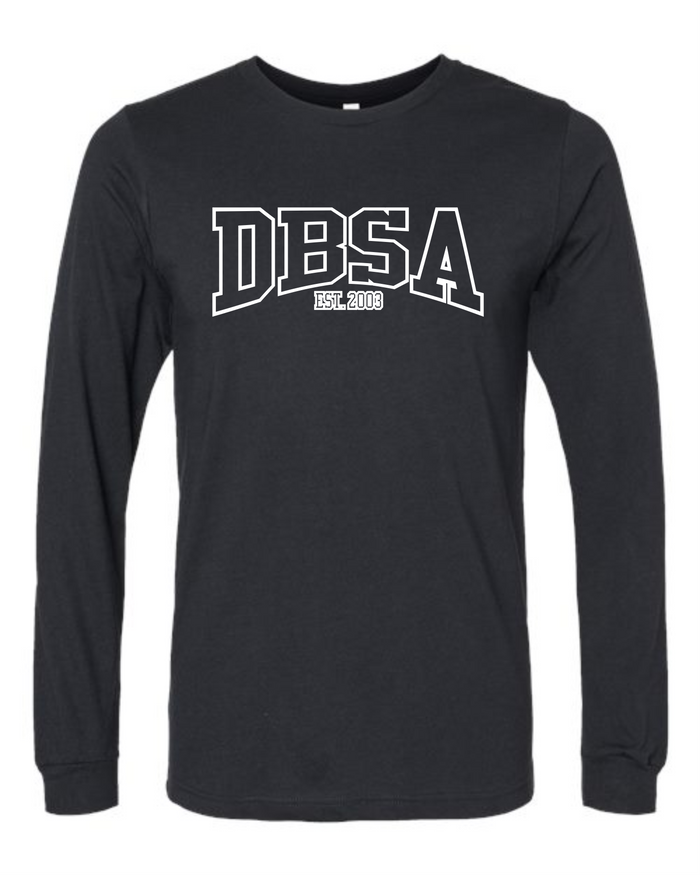 BLACK DBSA OUTLINE LONG SLEEVE TEE